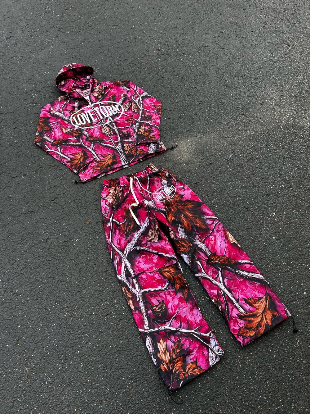 Lovetorn Windbreaker Set - Cherri Blossom
